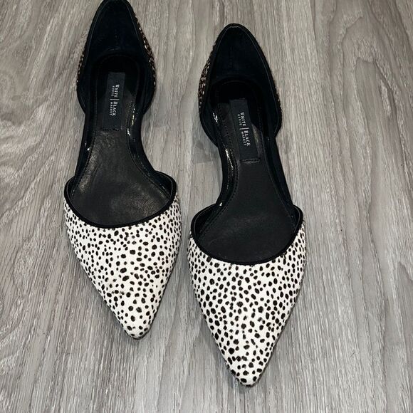 White House Black Market Shoes - WHBM 'Cosima' Spotted Cow Hair Flats Size 7